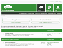 Tablet Screenshot of forum-kredytowe.pl